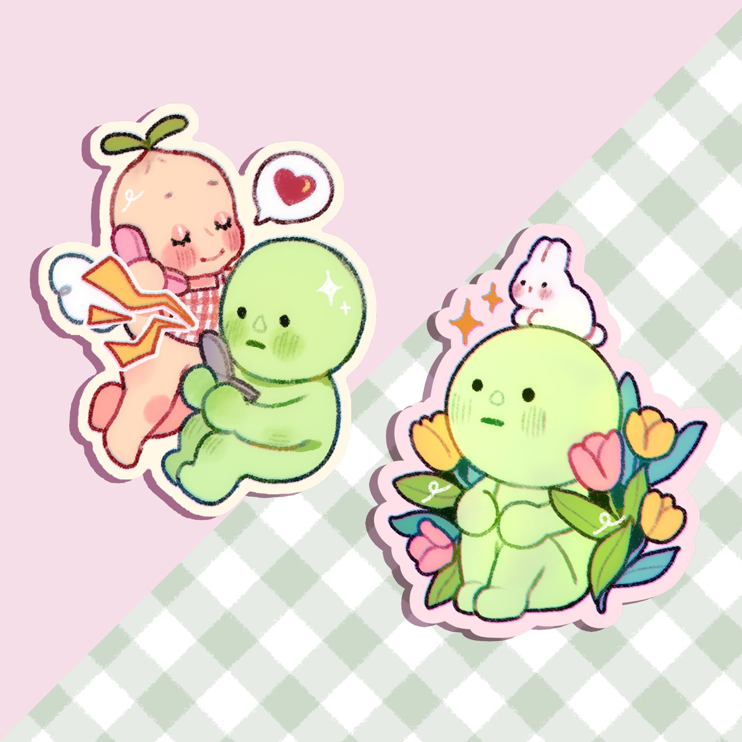 Smiski n Sonny | Waterproof Stickers