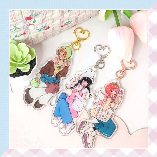 Trinket Girls Acrylic Keychains