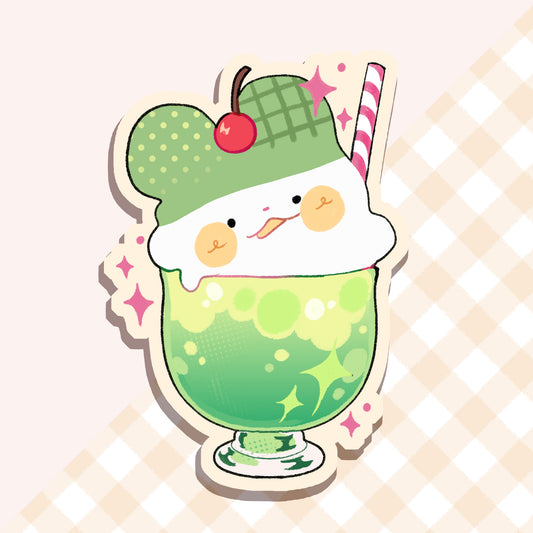 Melon Soda Bunny | Waterproof Stickers
