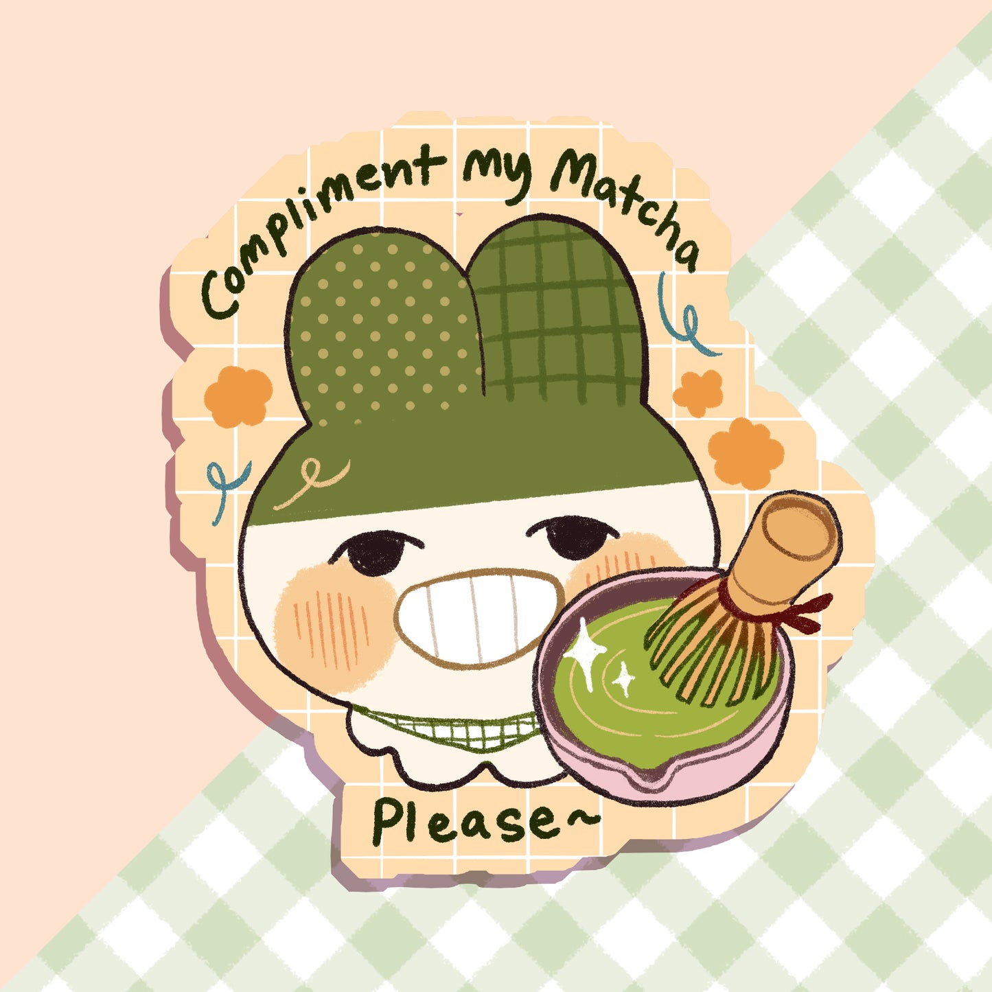 Compliment my Matcha | Waterproof Stickers