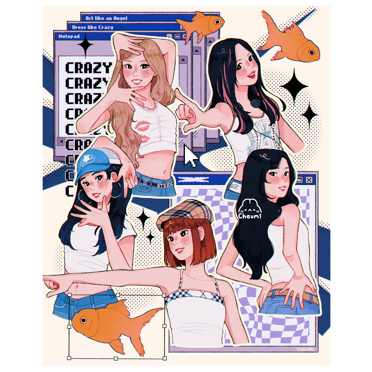 Le Sserafim Crazy Kpop Print 8x10