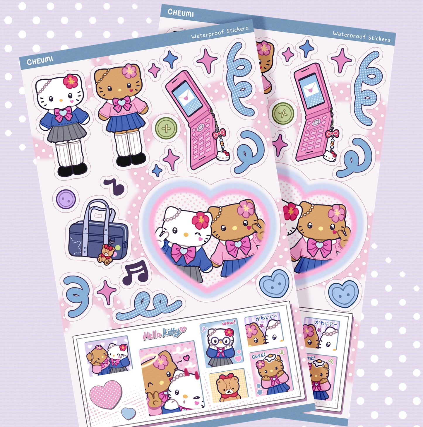PuriKura Date | Waterproof Stickersheet