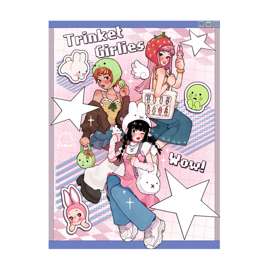 Trinket Girlies Print 6x8