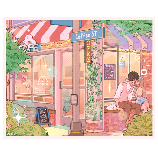 Cafe Date Print 8x10