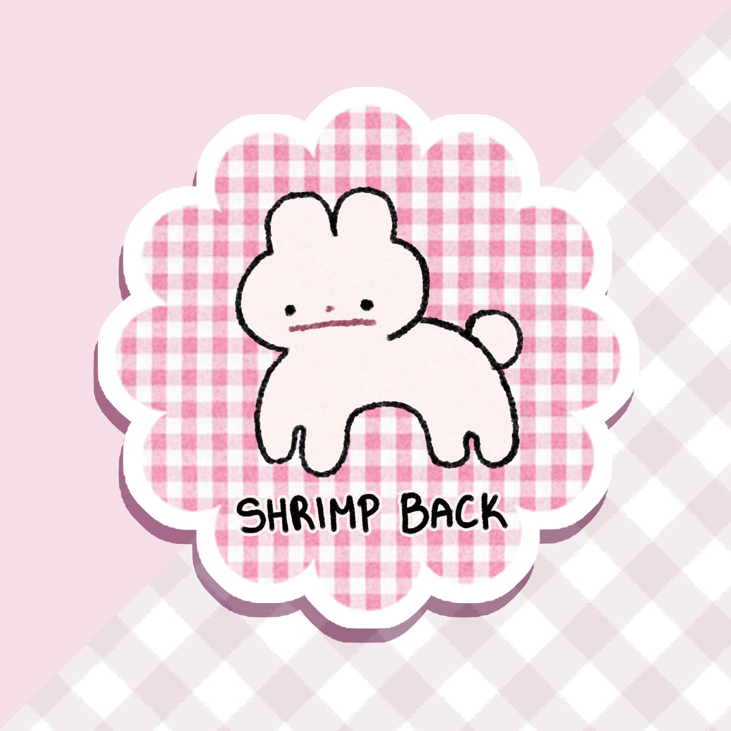 Shrimp Back | Waterproof Stickers