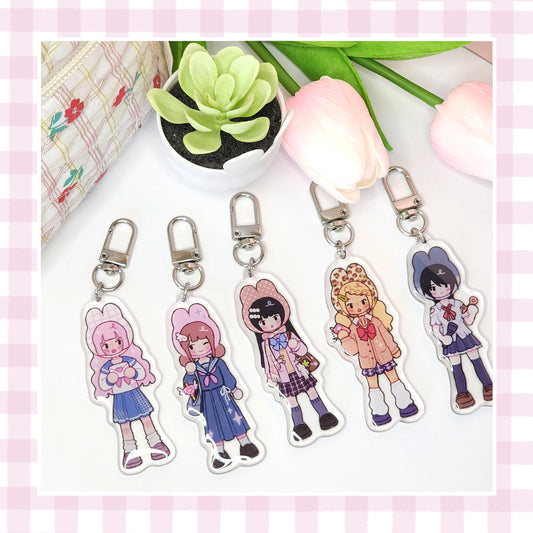 School girls | Acrylic Charms | Blind bag