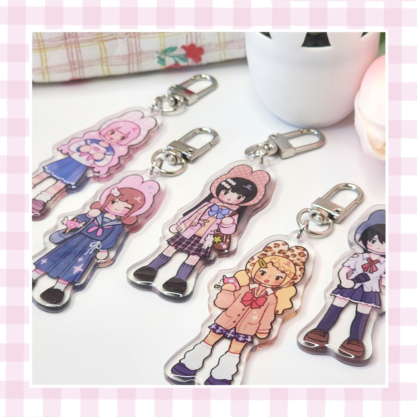 School girls | Acrylic Charms | Blind bag