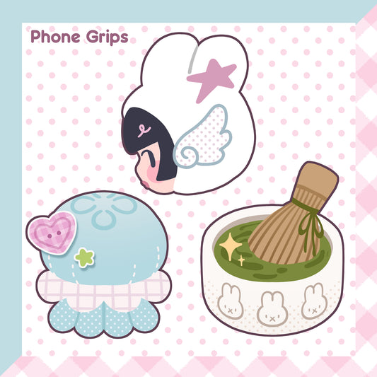 Jellyfish, Matcha, Bunny Girl | Phone Grips