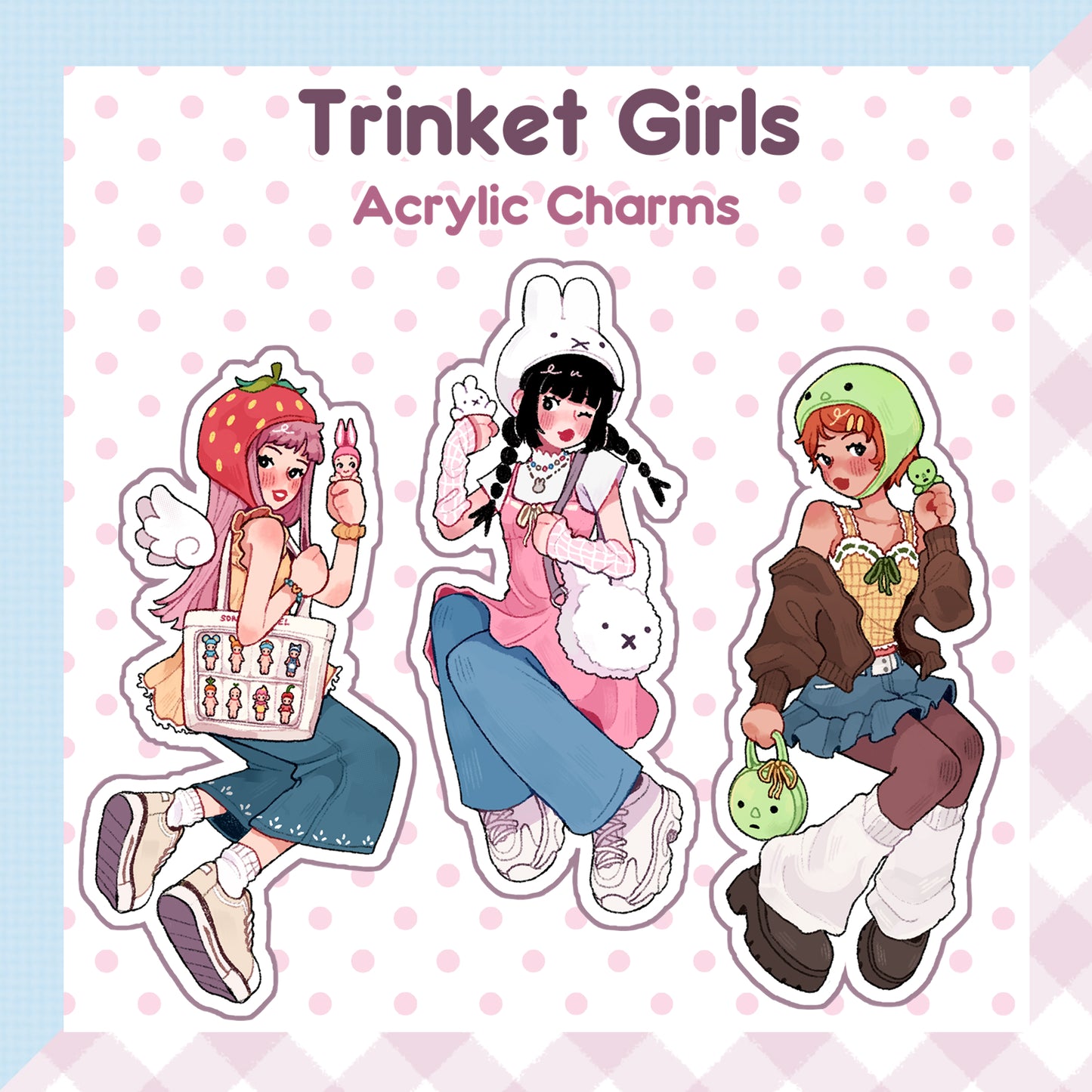 Trinket Girls Acrylic Keychains