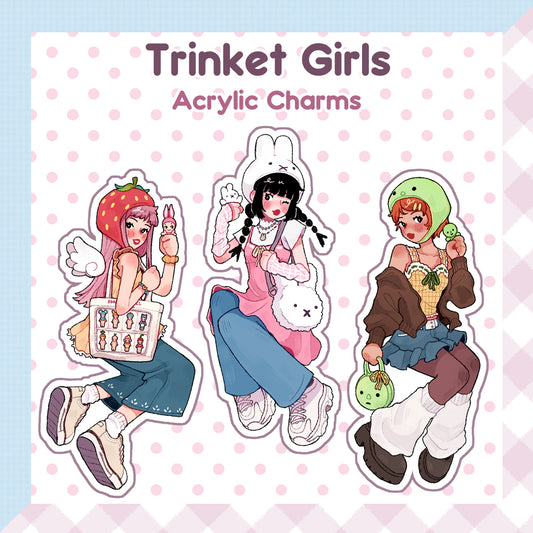 Trinket Girls Acrylic Keychains