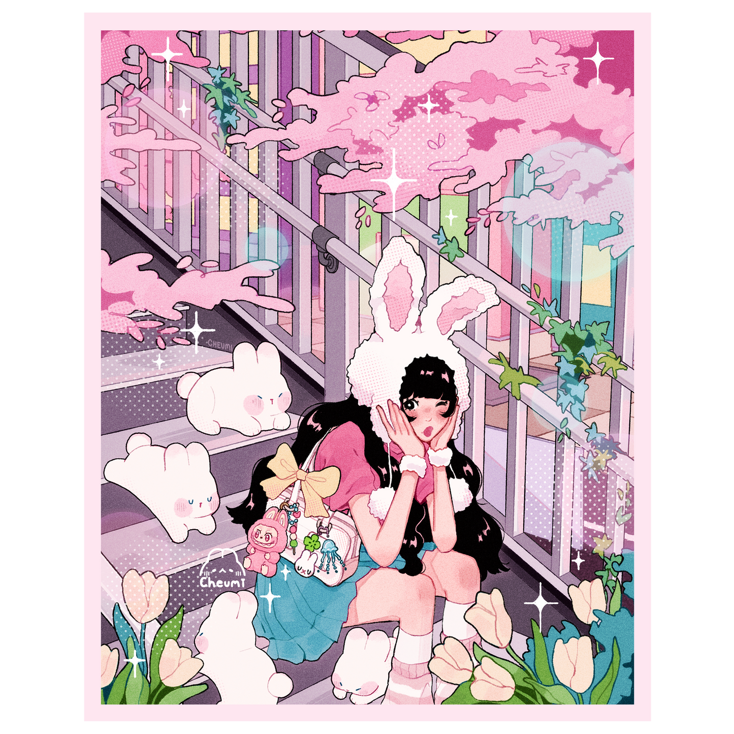 Bunny Days Print 8x10