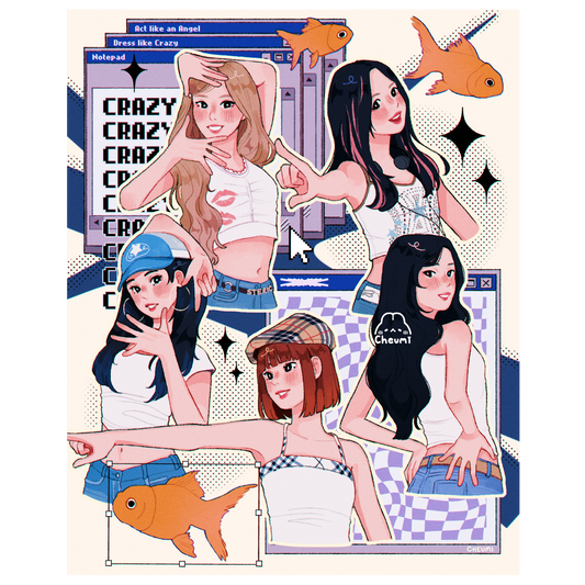 Le Sserafim Crazy Kpop Print 8x10