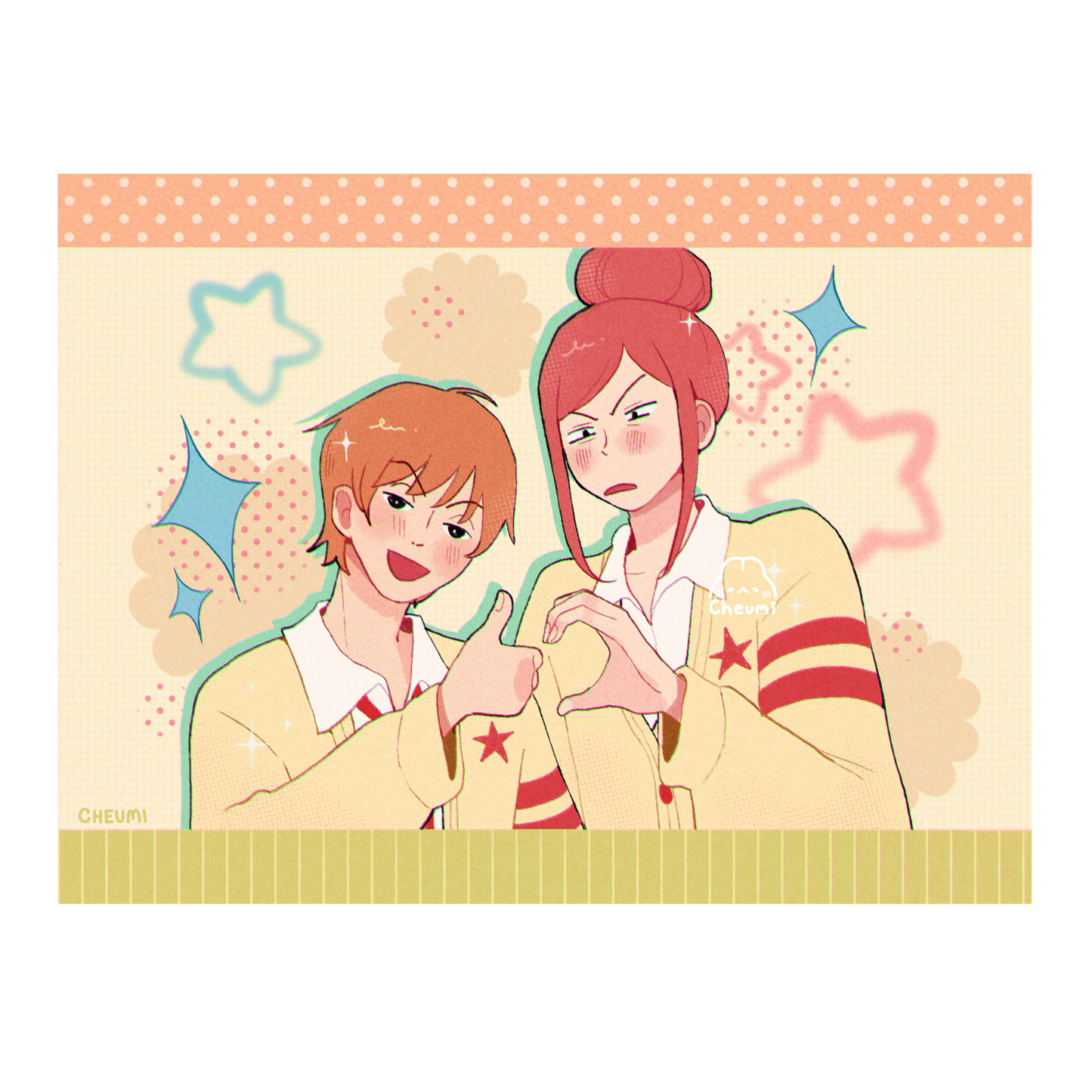 Lovely Complex Heart Print 7.5x5.7