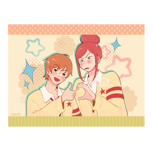 Lovely Complex Heart Print 7.5x5.7