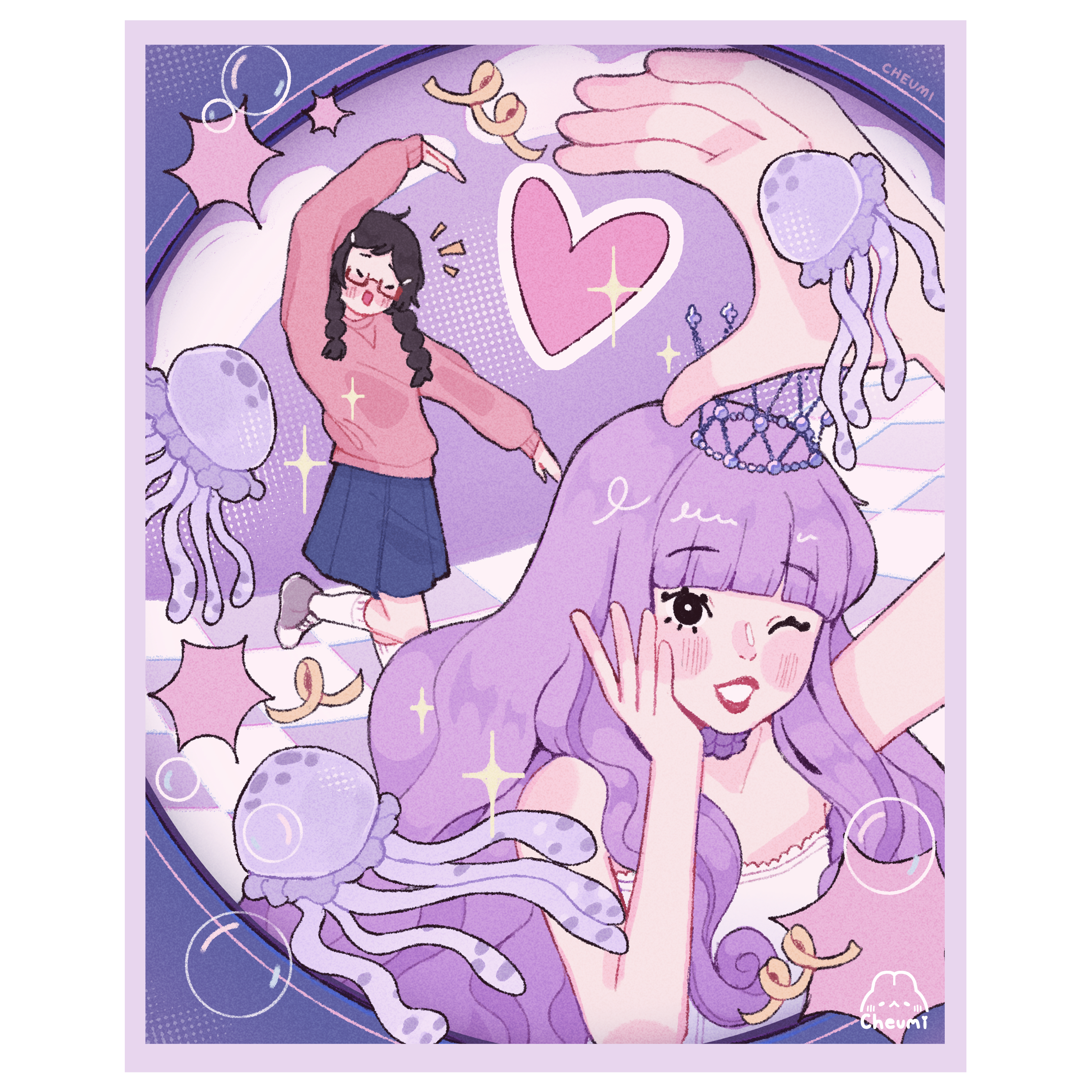 Princess Jellyfish Print 8x10 – Cheumi