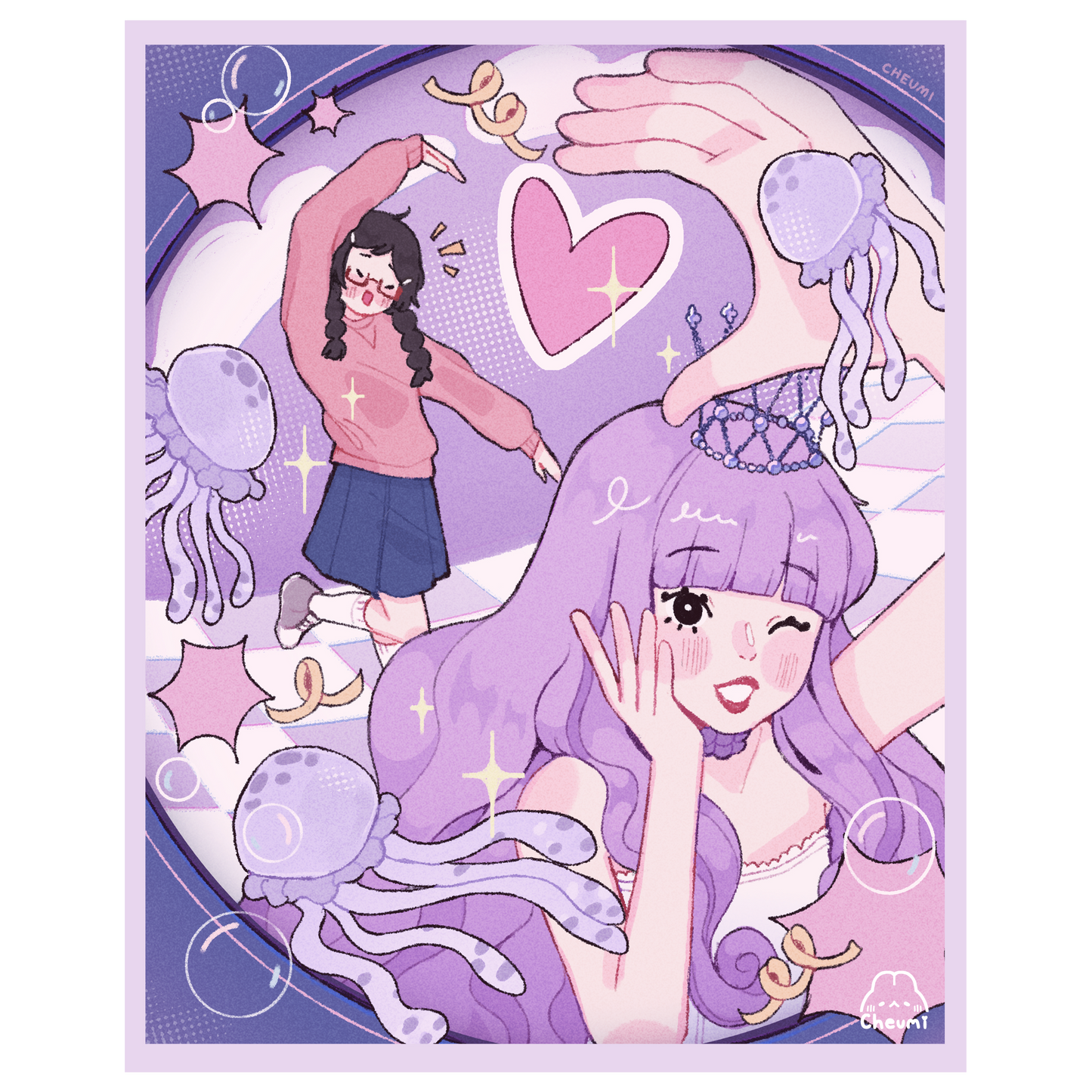 Princess Jellyfish Print 8x10