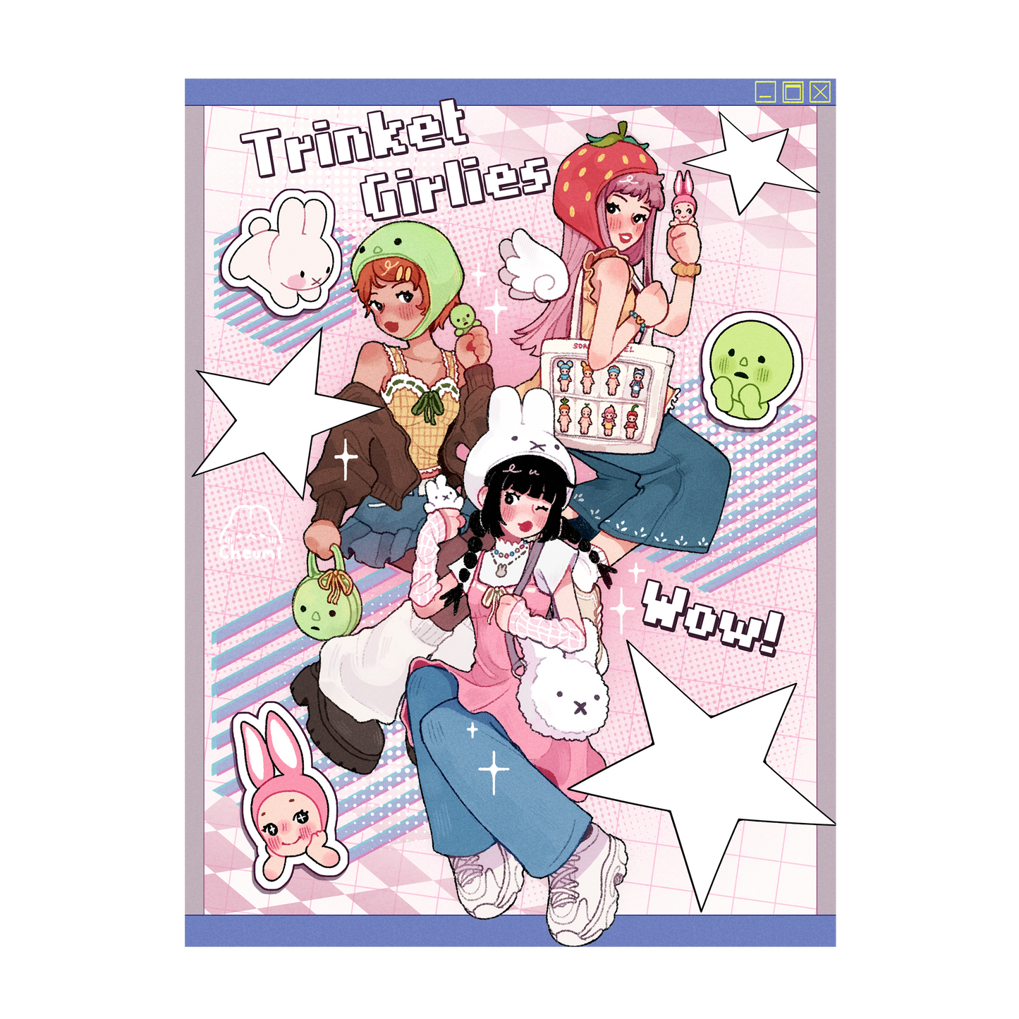 Trinket Girlies Print 6x8