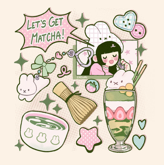 Let's Get Matcha! Print 7x7