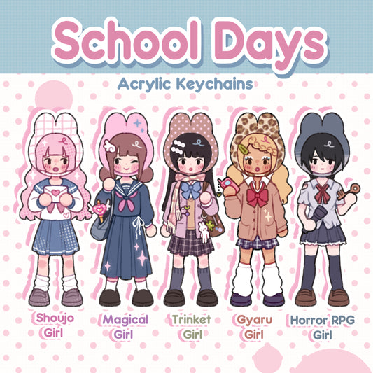 School girls | Acrylic Charms | Blind bag