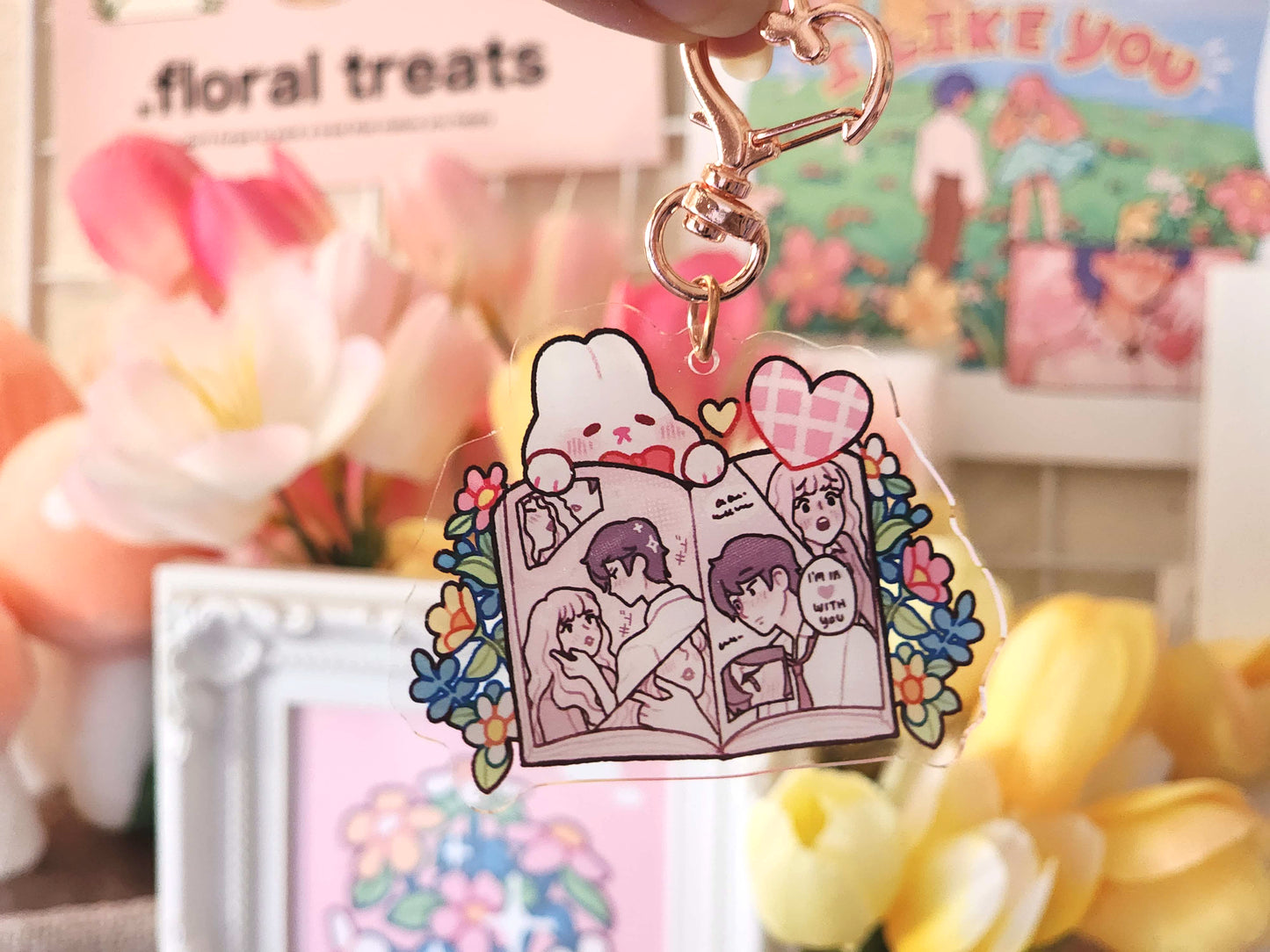 Shoujo Manga Keychain/Charm