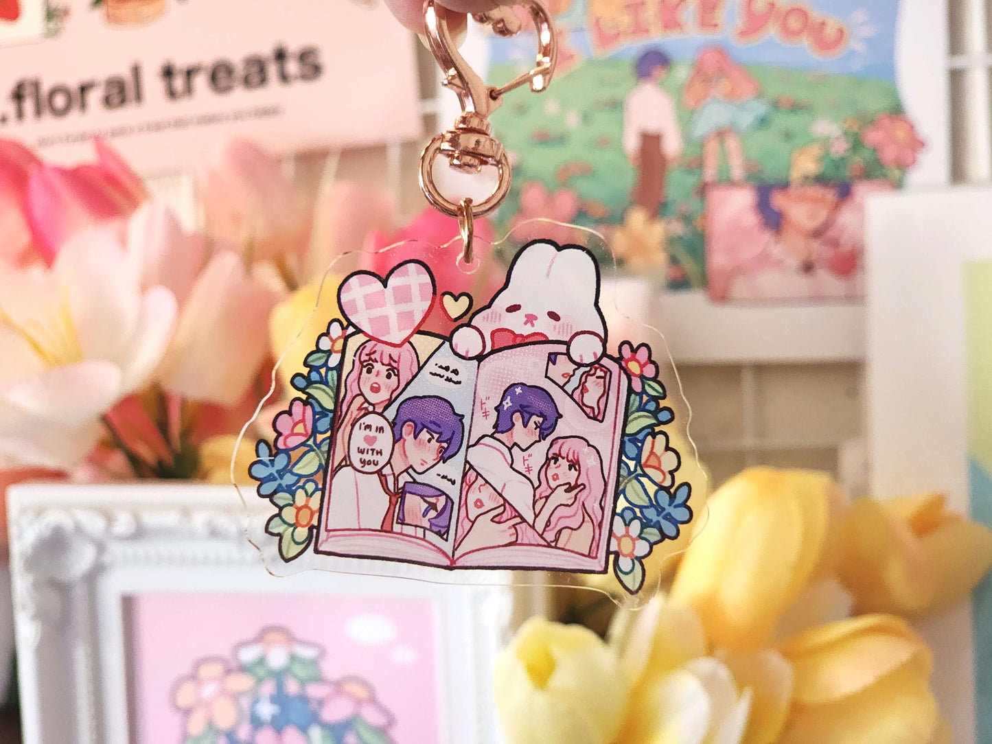 Shoujo Manga Keychain/Charm